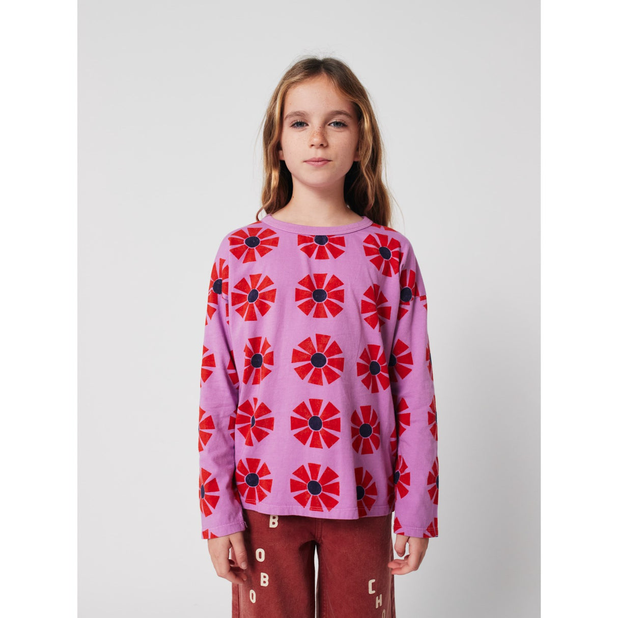 Bobo Choses Purple Kaleidoscope All Over Bluse