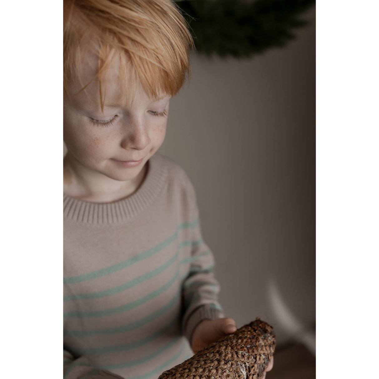 Hanevild Cream Oatmeal Bertil Bluse, Merino Uld