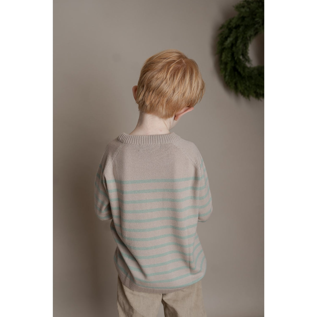 Hanevild Cream Oatmeal Bertil Bluse, Merino Uld