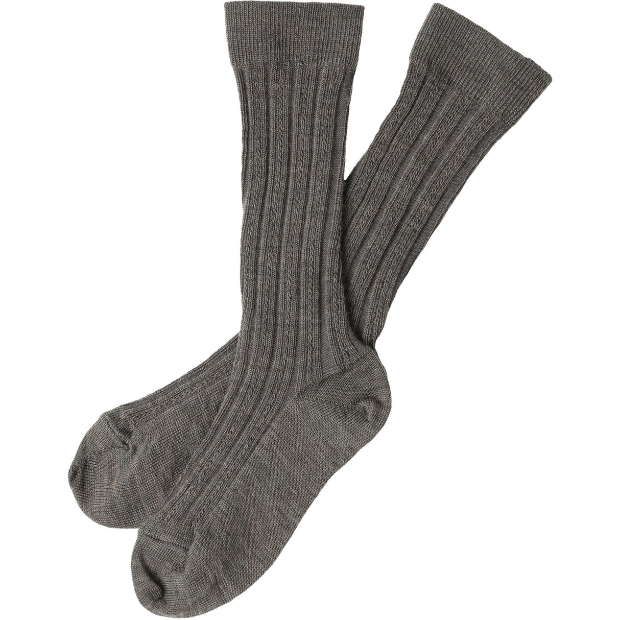 FUB Dark Beige Melange 2-Pak Knee Stockings