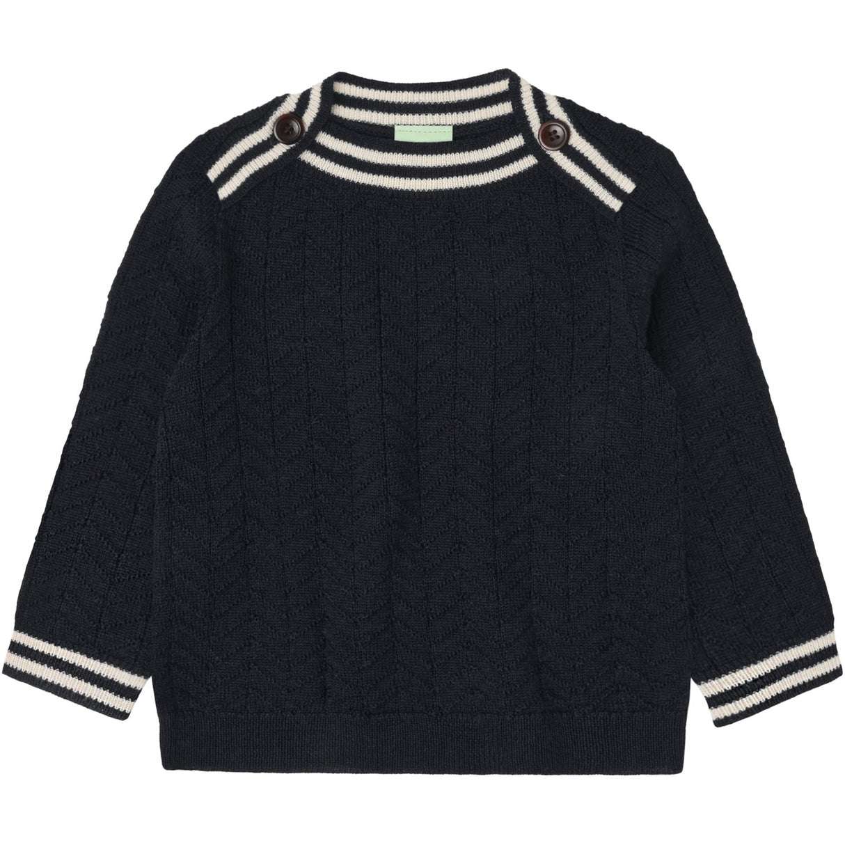 FUB Dark Navy Baby ZigZag Bluse