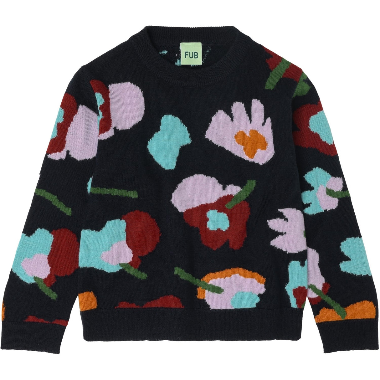 FUB Dark Navy Jaquard Sweater