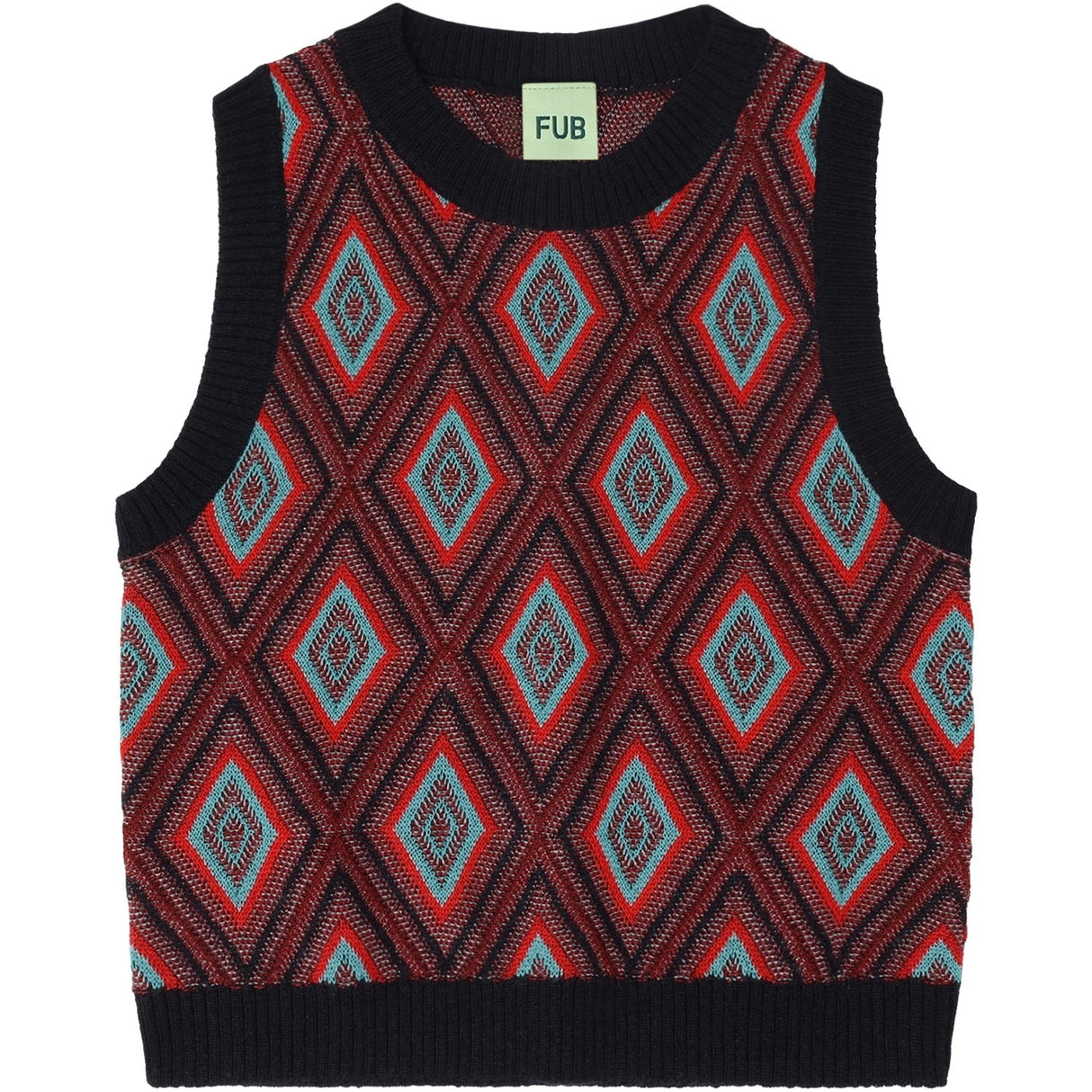 FUB Dark Navy Harlekin Vest