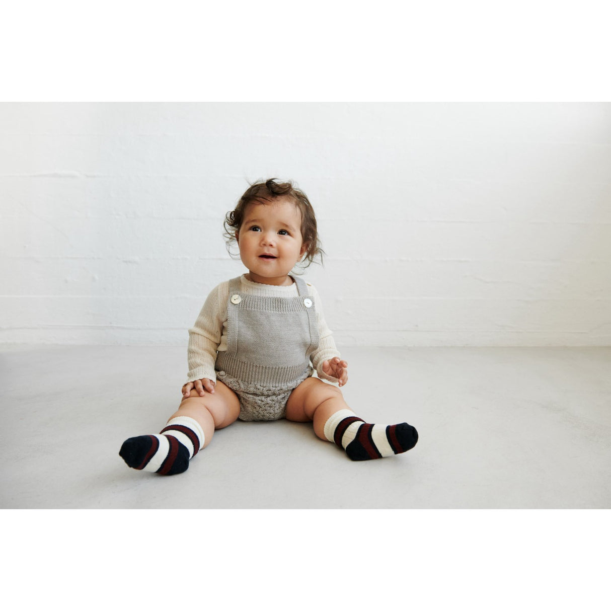 FUB Ecru 2-Pak Two-tone Stripe Strømper