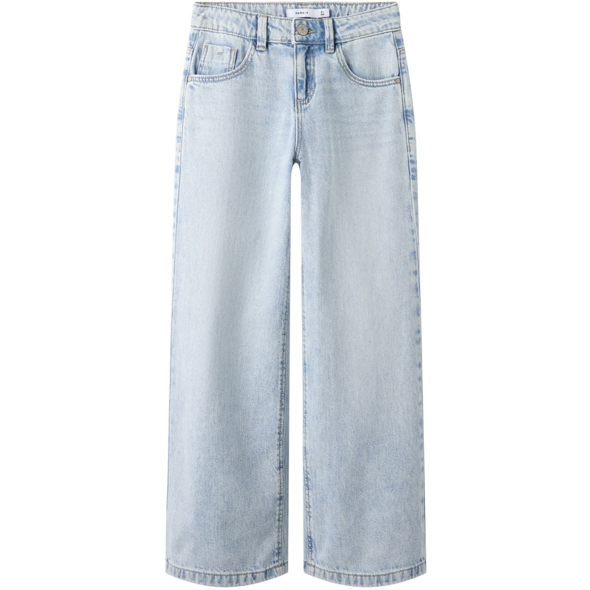 Name It Light Blue Denim Nkfrose Wide Jeans 5529-Be Noos