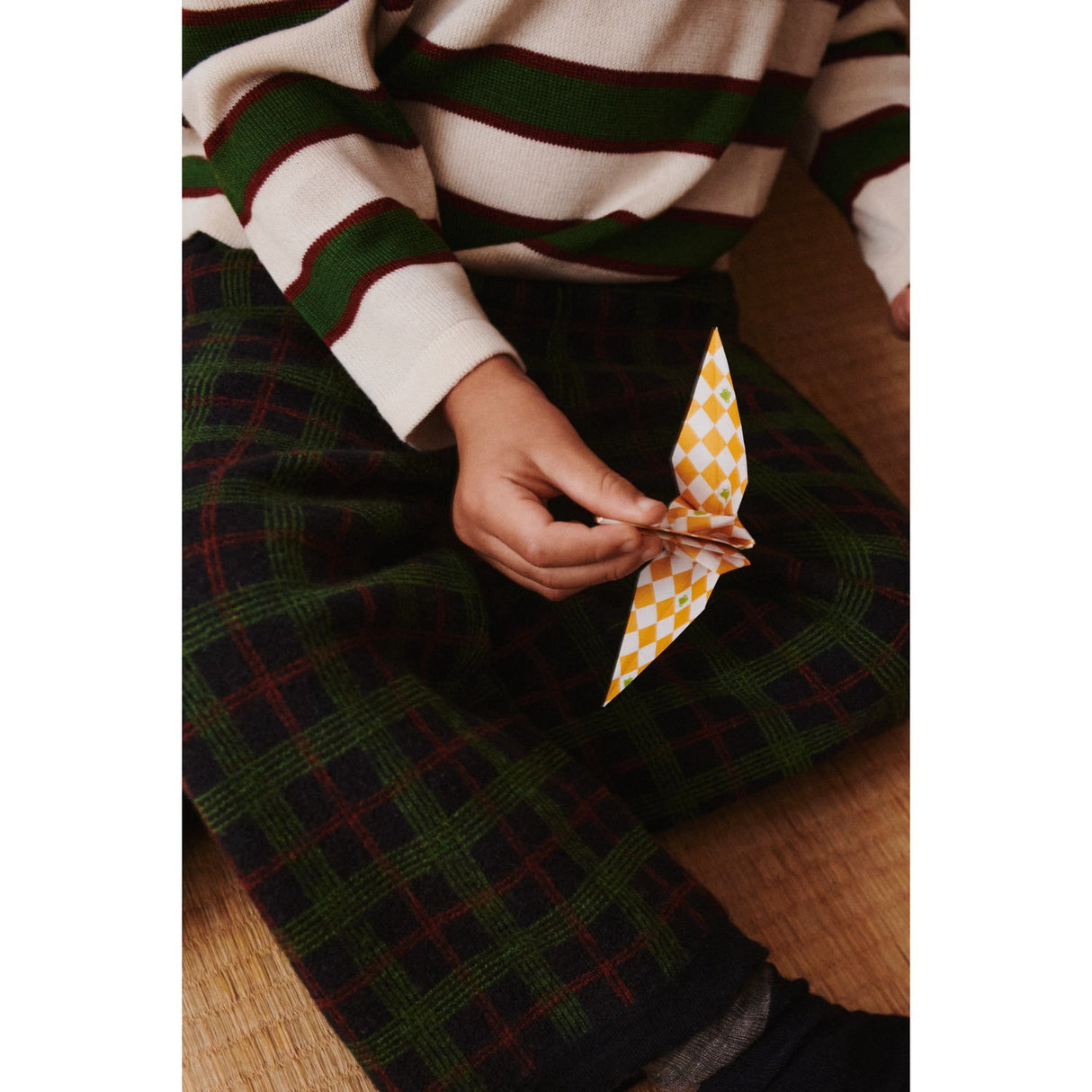 FUB Ecru Striped Polo