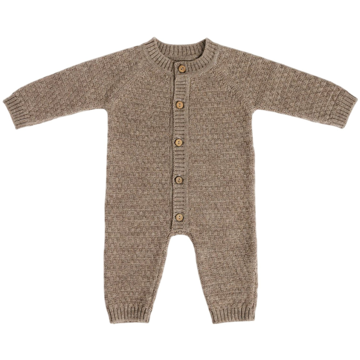 Smallstuff Nature Melange Buksedragt Square Strik Merino Uld