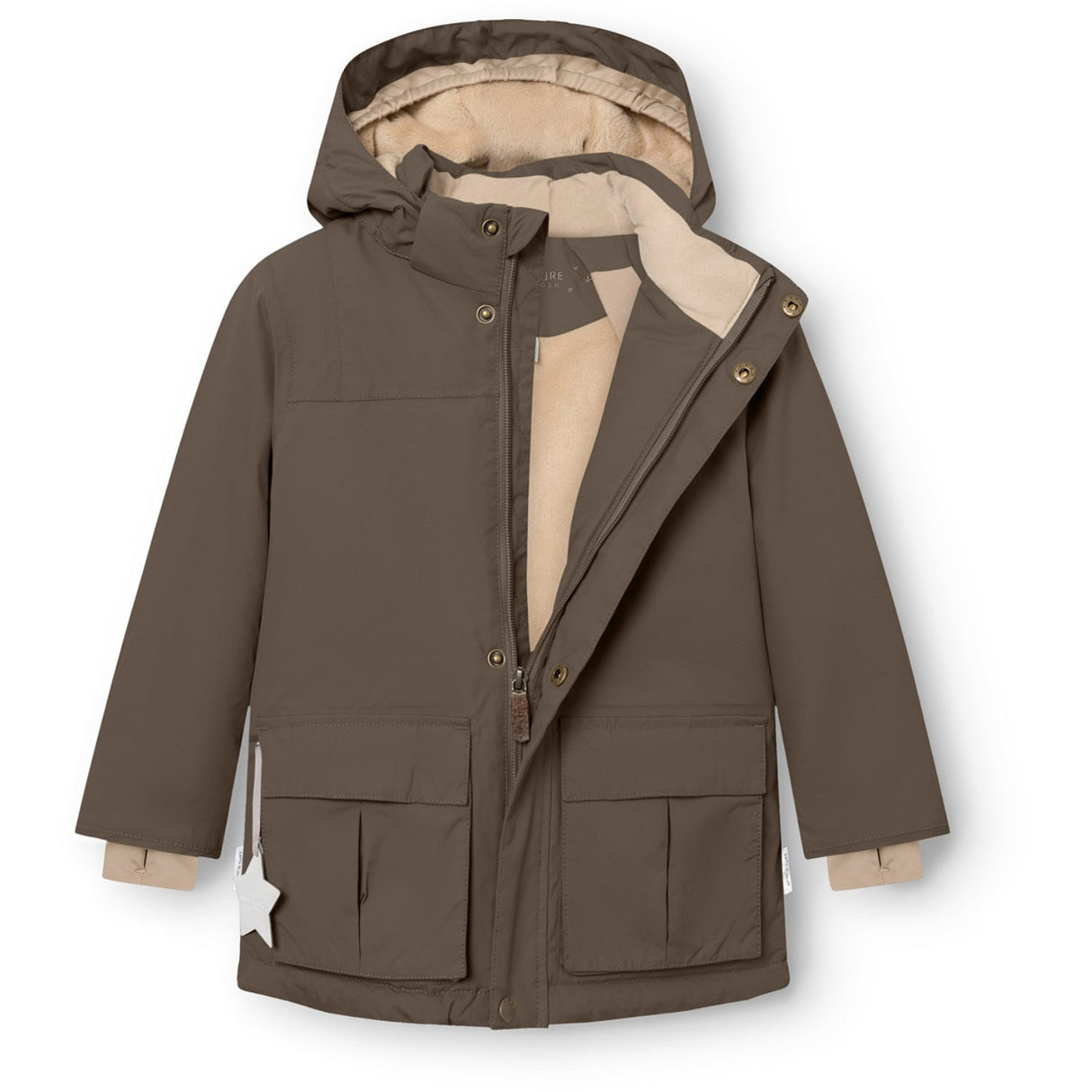 Mini A ture Tarmac Green Matkastorio Fleece Lined Winter Jacket. GRS