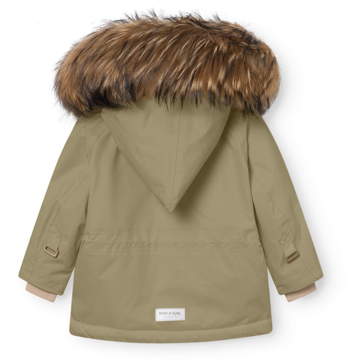 Mini A ture Aloe Green Matwang Fleece Lined Winter Jakke Fur. GRS