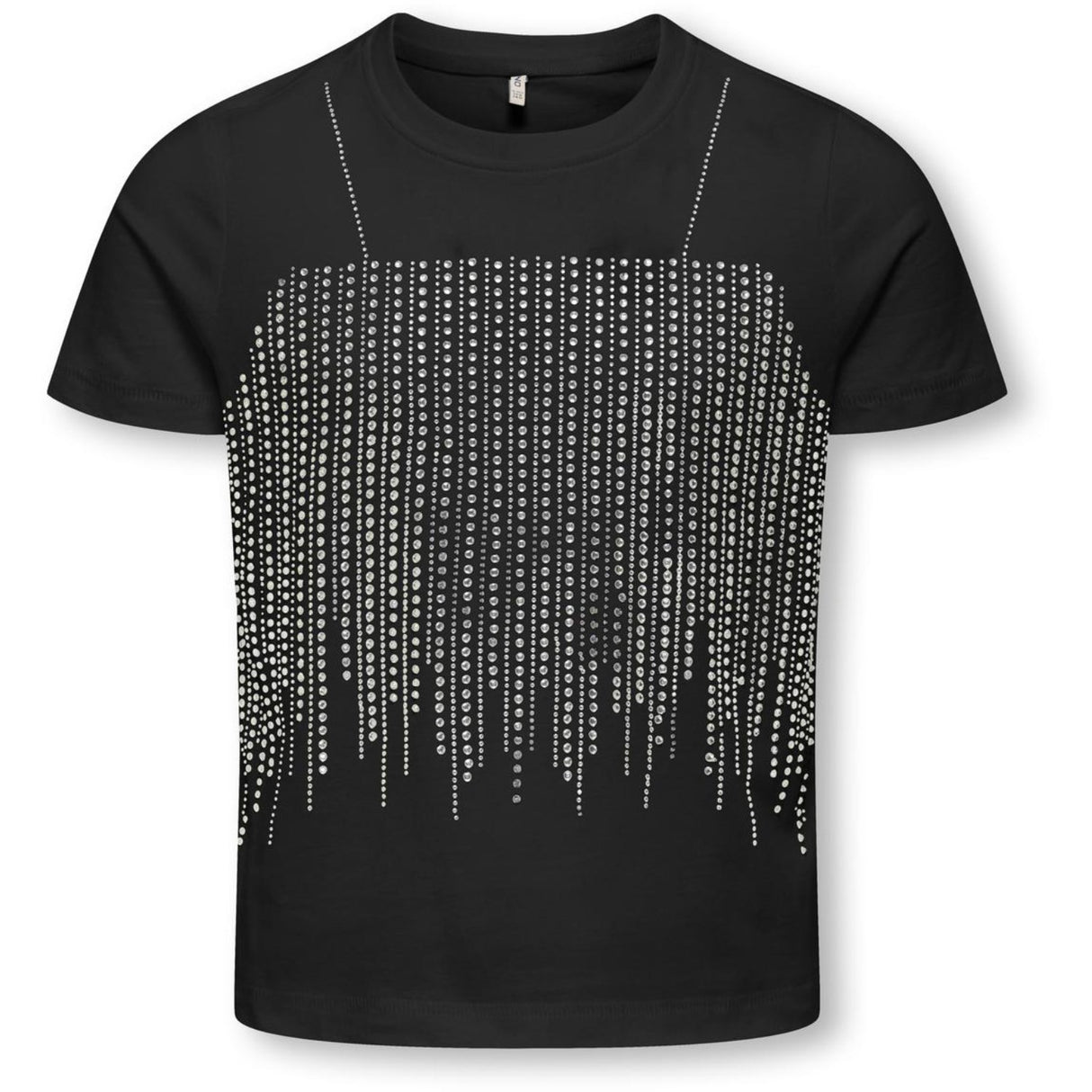 kids ONLY Black Rhinestone Silver Kogbillie Life S/S Stone Top Jrs