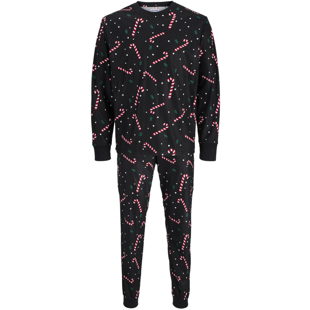 Jack & Jones Junior Jule Lounge Sæt Black Candy Cane