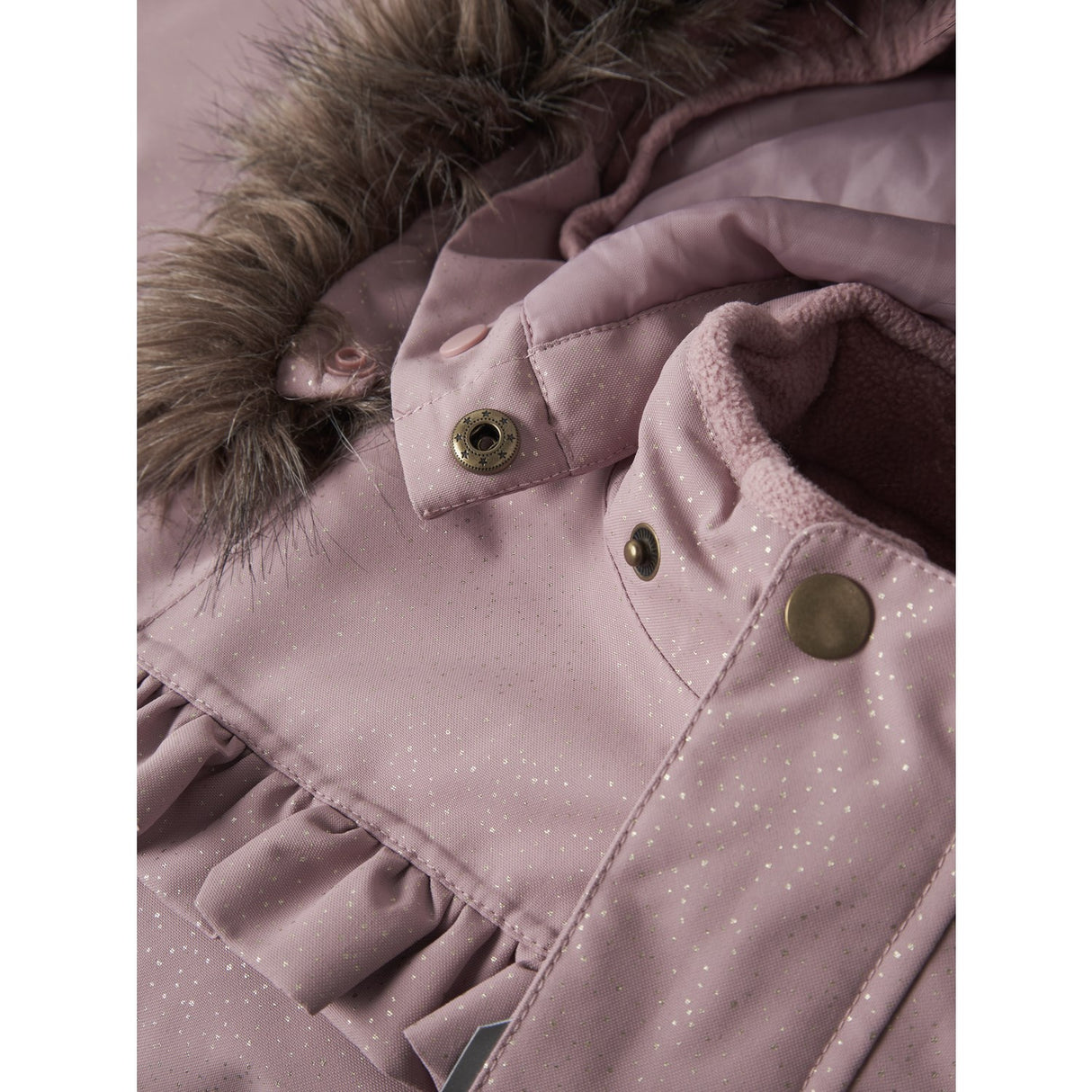 Name It Woodrose Nmfsnow10 Dragt Flæse Glitter Fo