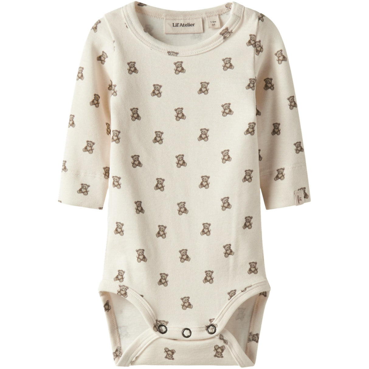 Lil'Atelier Turtledove Teddybear Nbngayo Elo Ls Slim Body Lil Noos