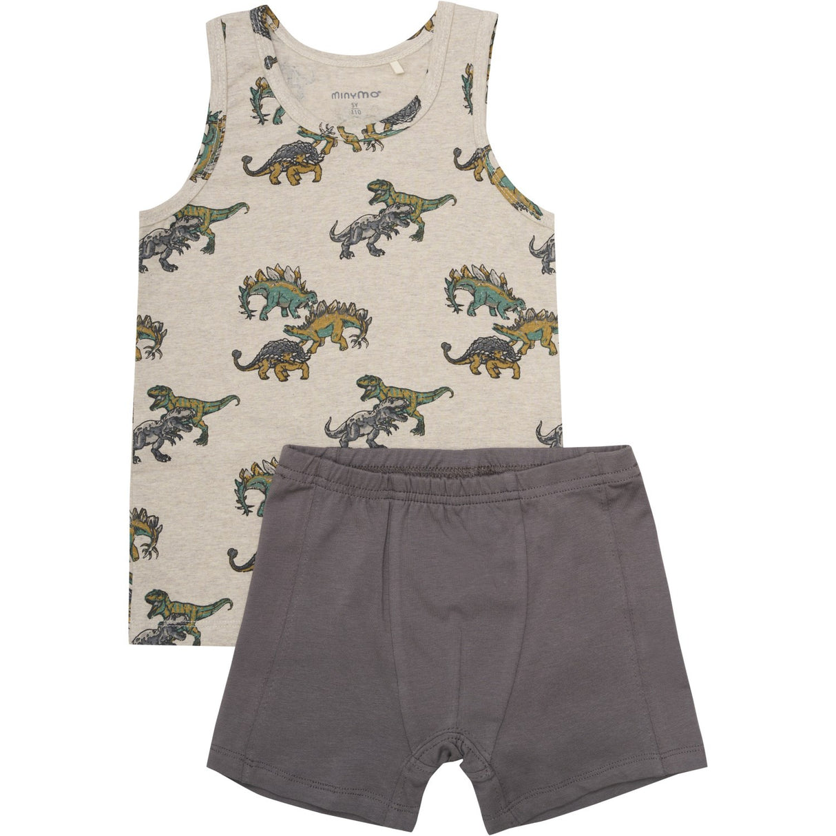 Minymo Beige Melange Undertøj Sæt Aop