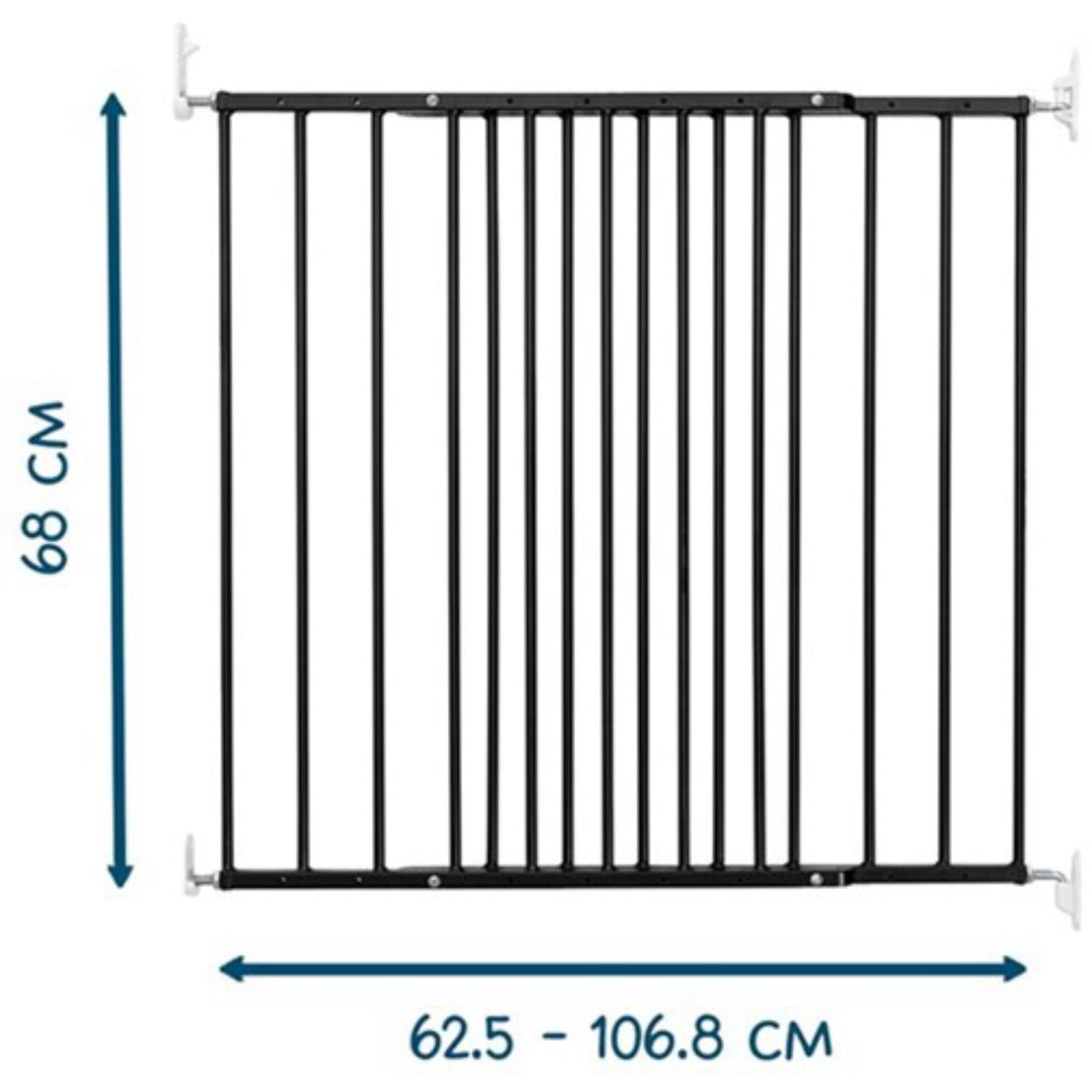BabyDan Multidan Metal, Black