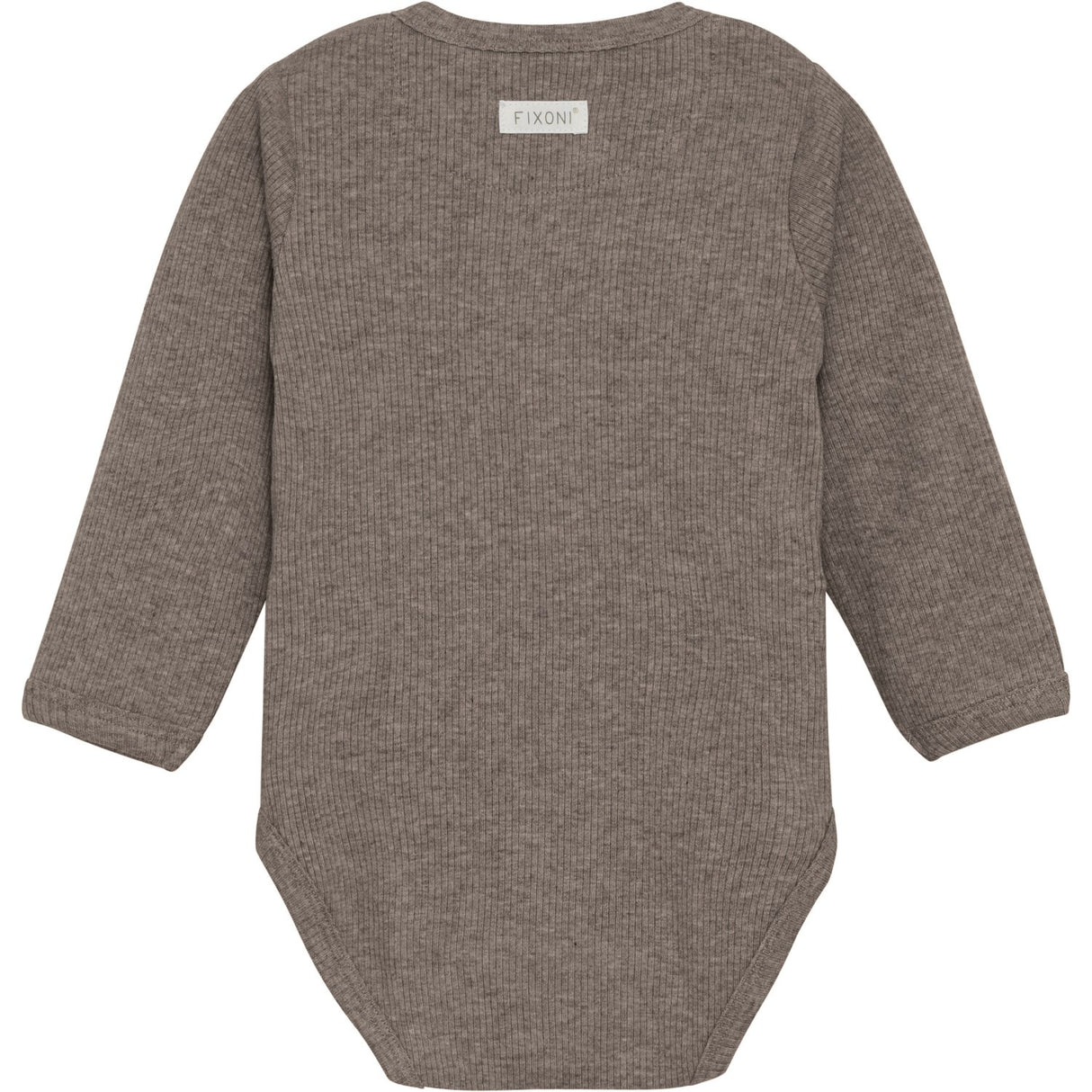 FIXONI Coffee Quartz Melange Slå-om Body Ls Melange Rib