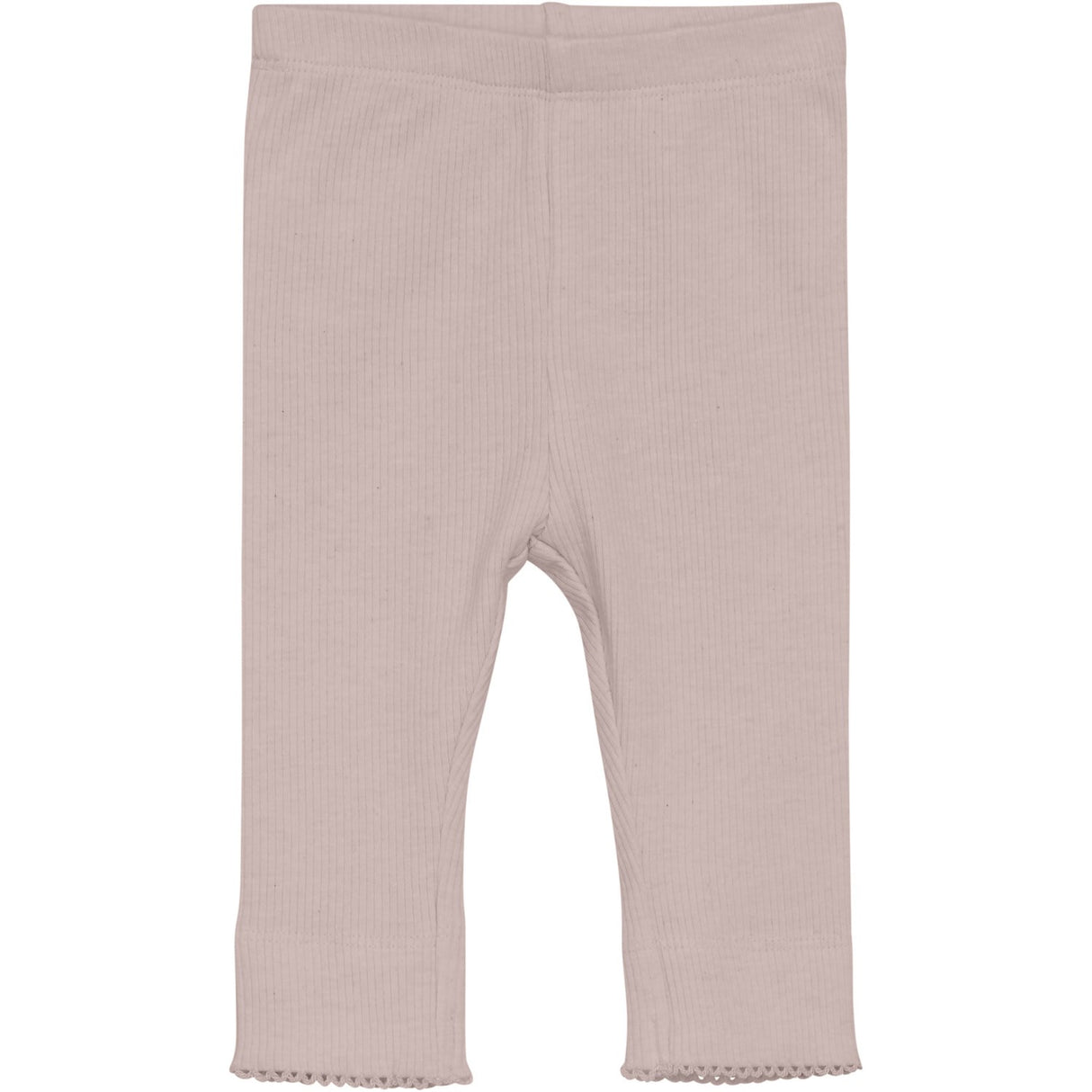 FIXONI Pale Mauve Melange Leggings Melange Rib