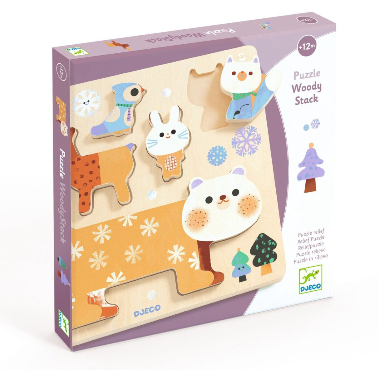 Djeco Woodystack Puslespil