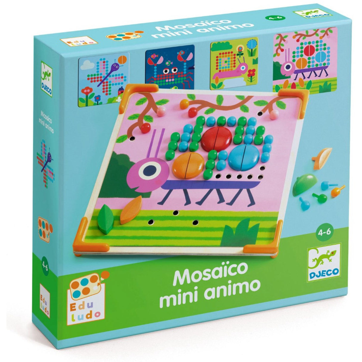 Djeco Stiftmosaik Små Dyr