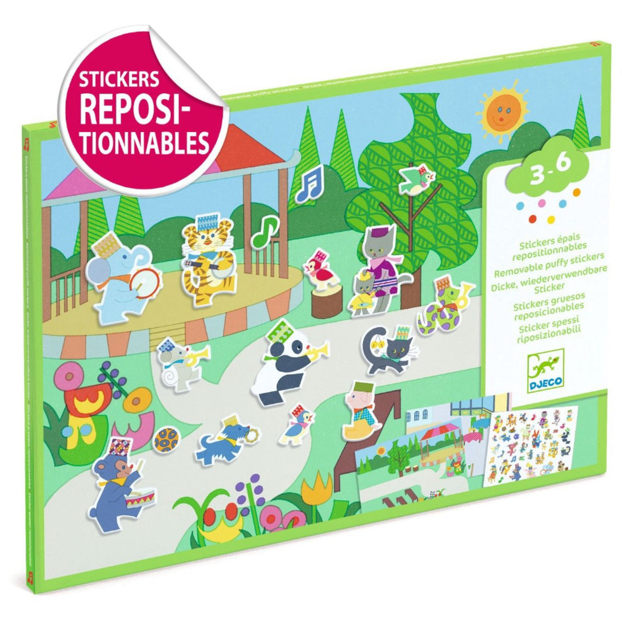 Djeco Kreativ Klistermærkeleg Fanfare