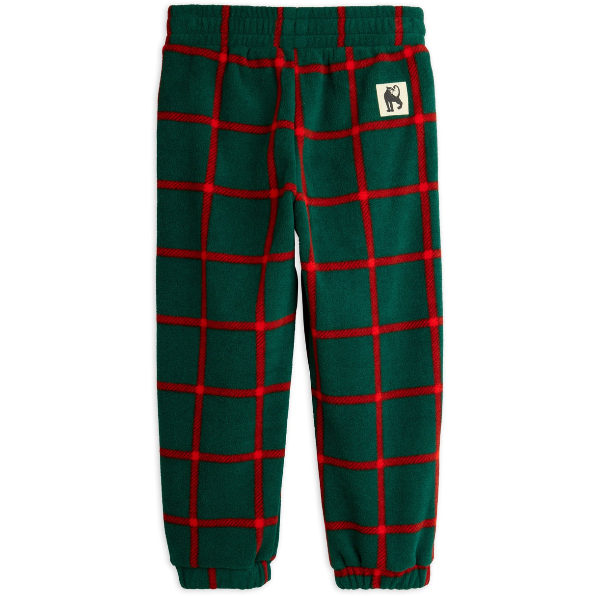 Mini Rodini Green Plaid AOP Fleece Bukser