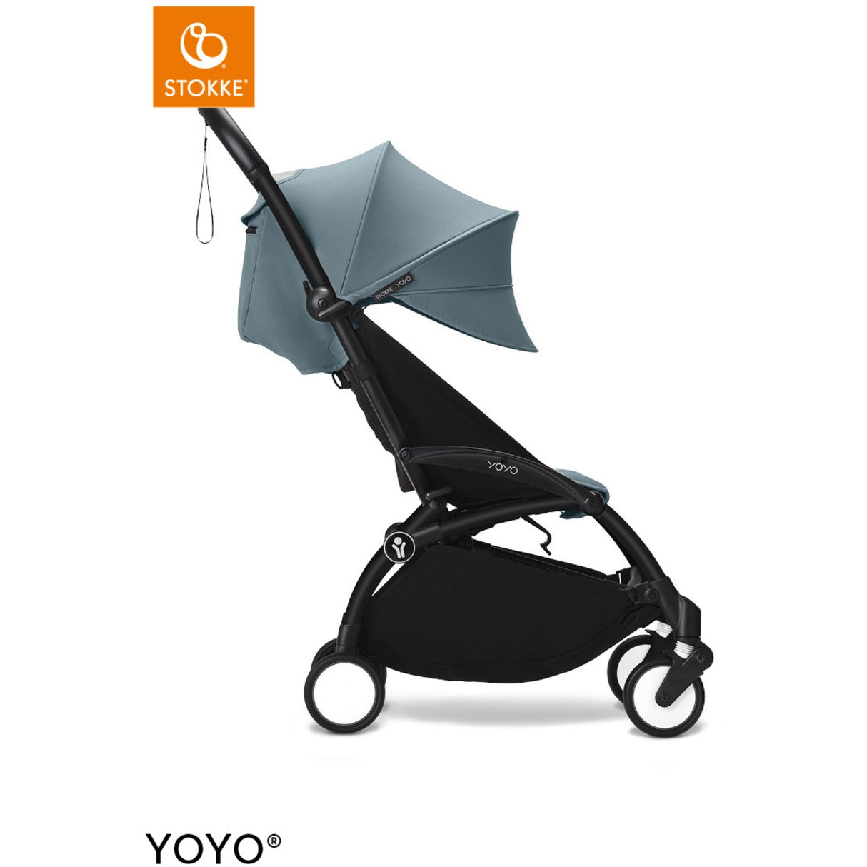 Stokke® YOYO³ Klapvogn Sort/Aqua
