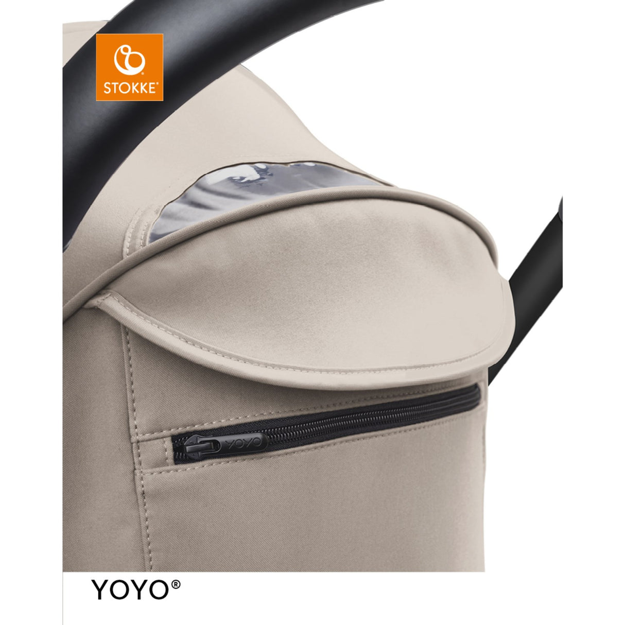 Stokke® YOYO³ Klapvogn Sort/Taupe