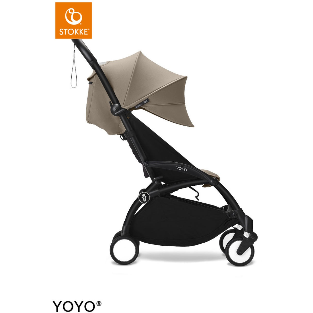 Stokke® YOYO³ Klapvogn Sort/Taupe