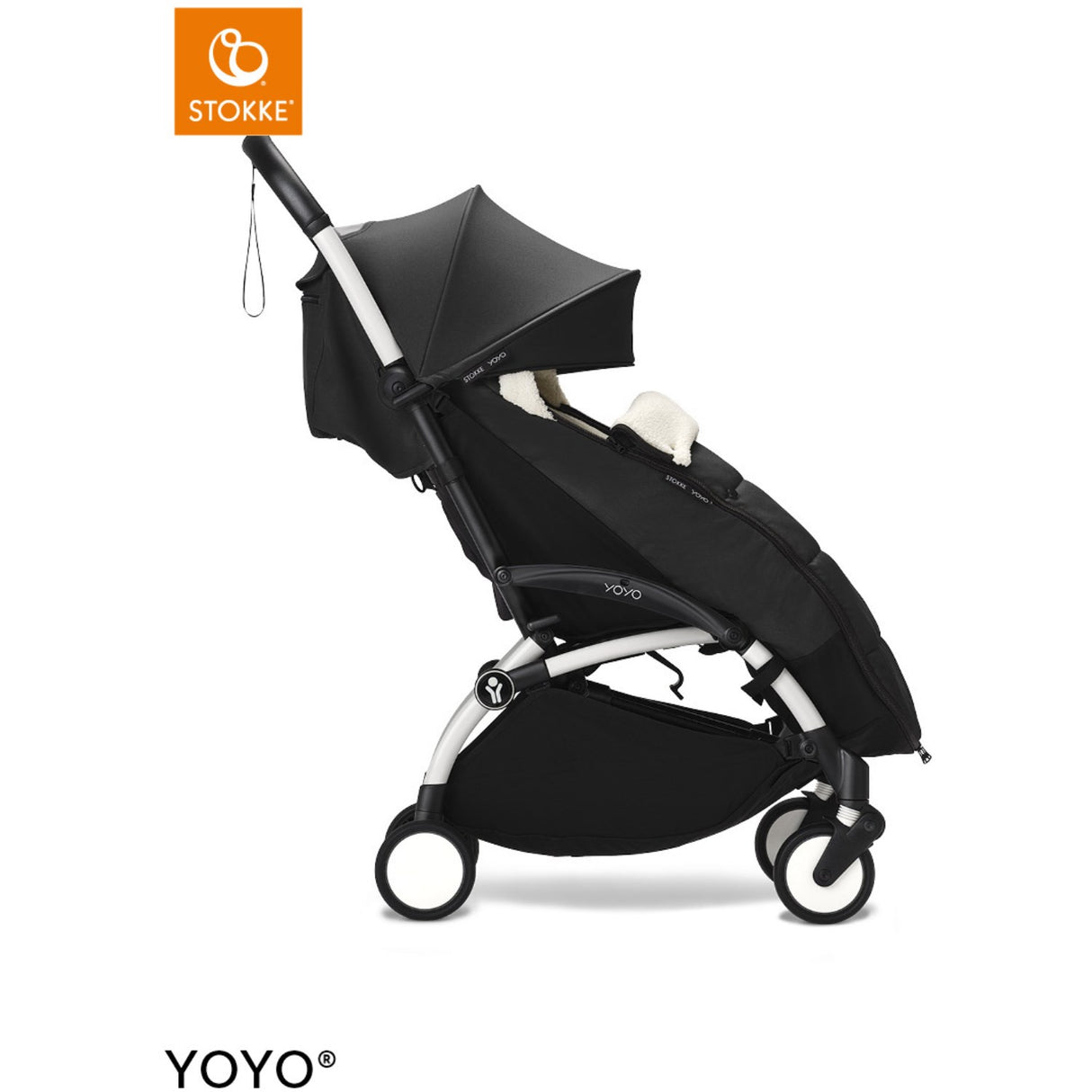 Stokke® YOYO³ Klapvogn Hvid/Sort