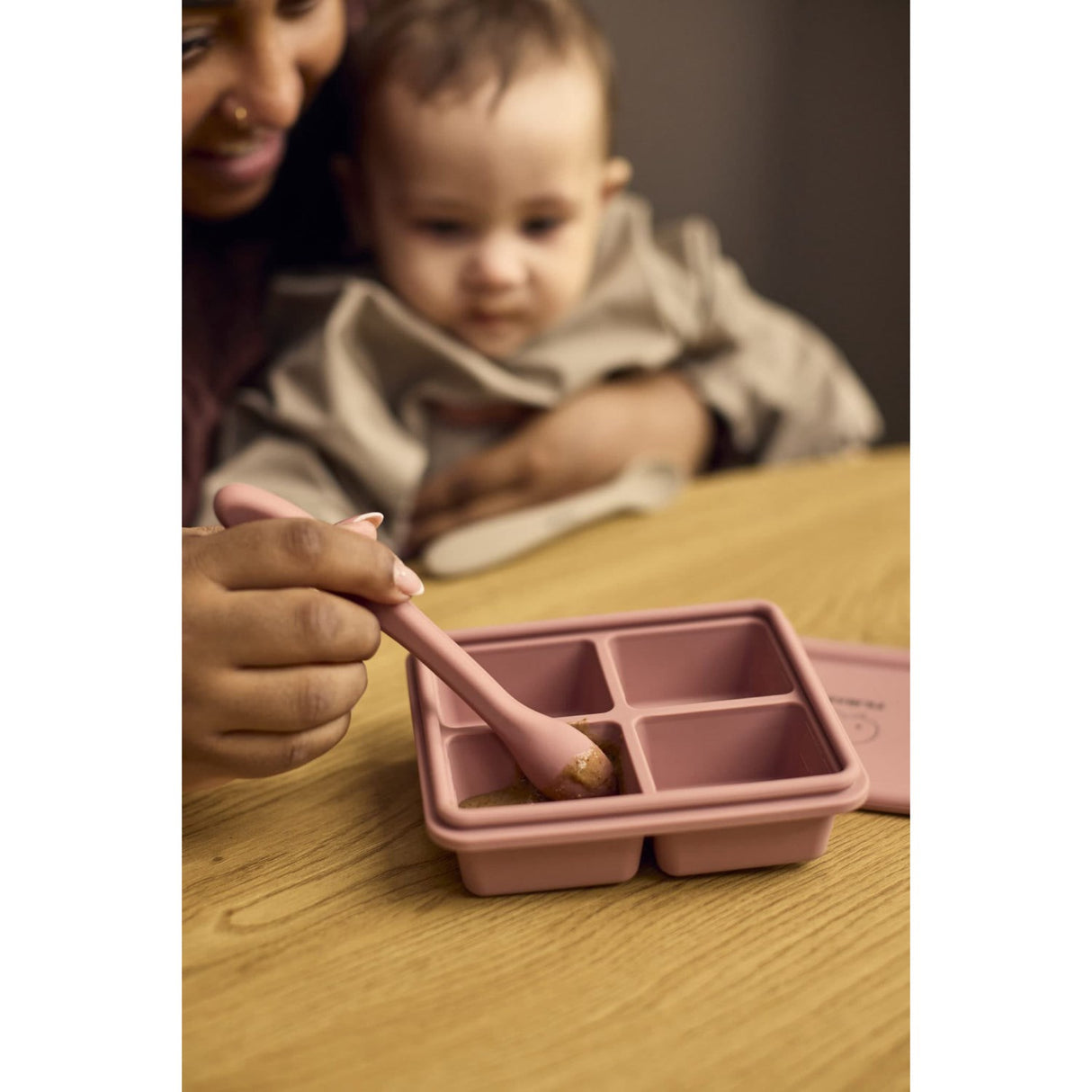 FILIBABBA Rose Mix Silicone Feeding Skeer 3-Pak