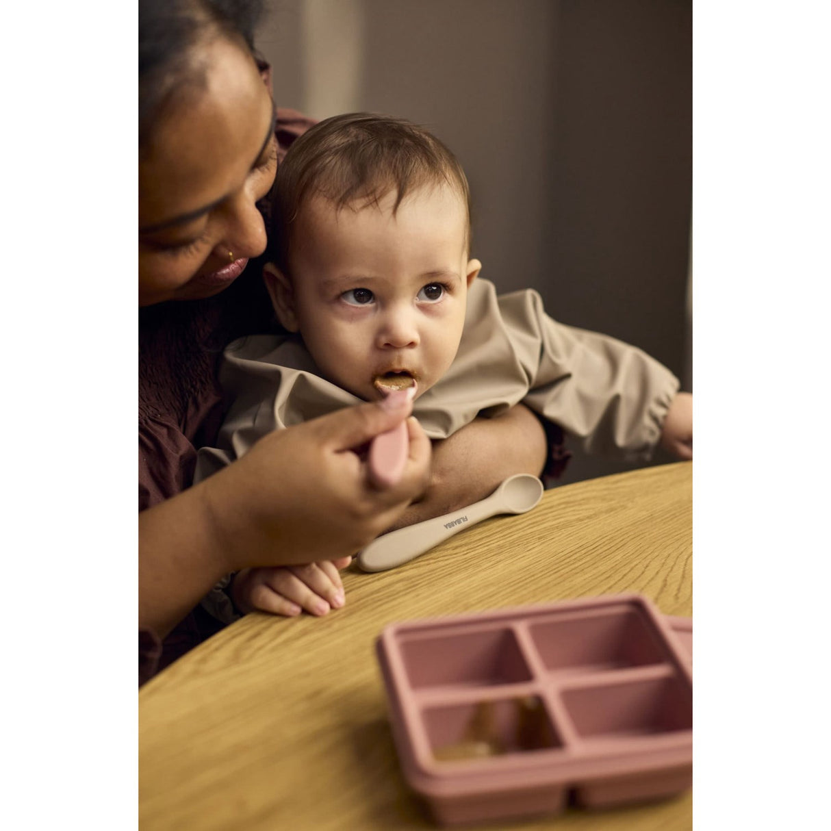 FILIBABBA Rose Mix Silicone Feeding Skeer 3-Pak