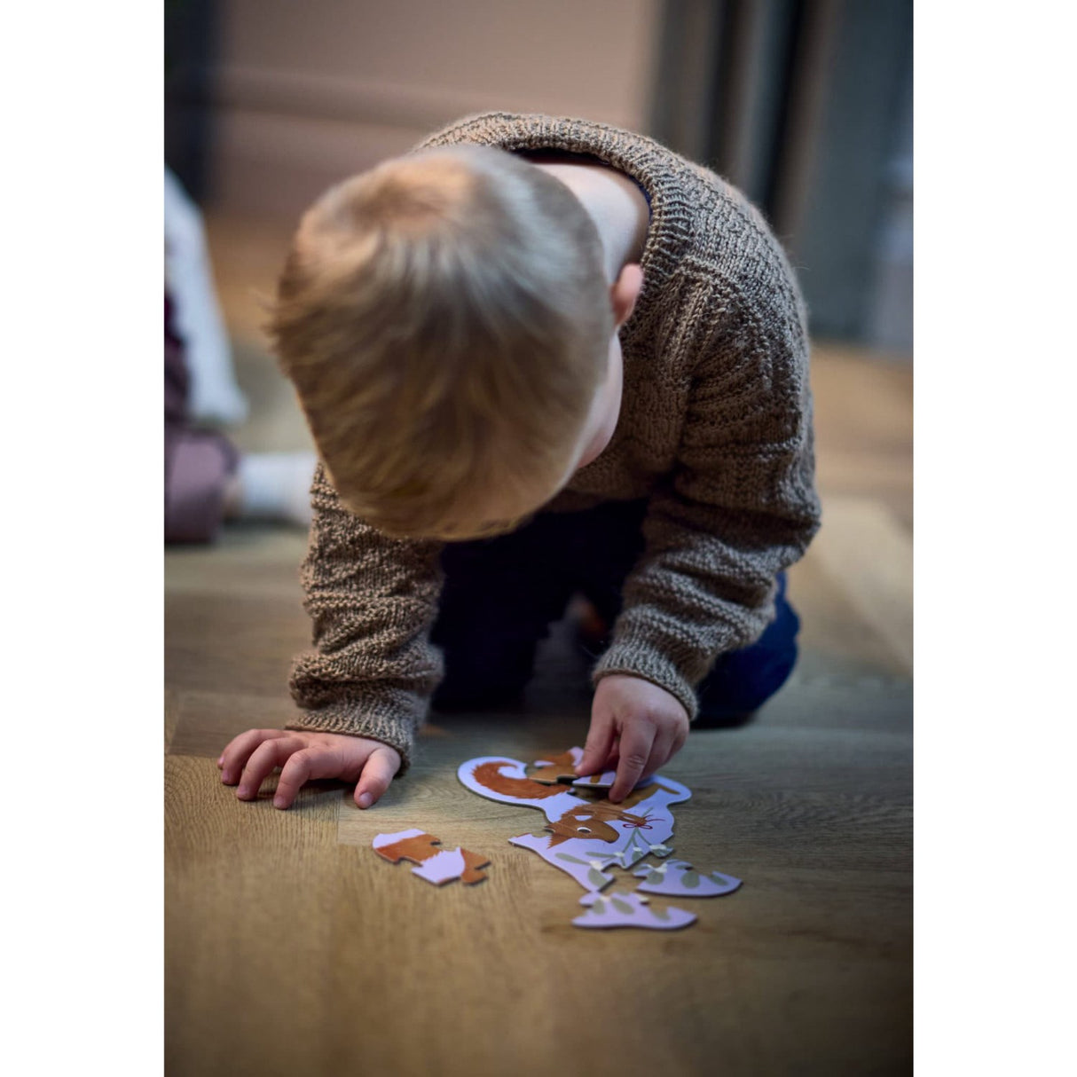 FILIBABBA Forest Friends Sæt Af 4 Puslespil Wonderful Winter