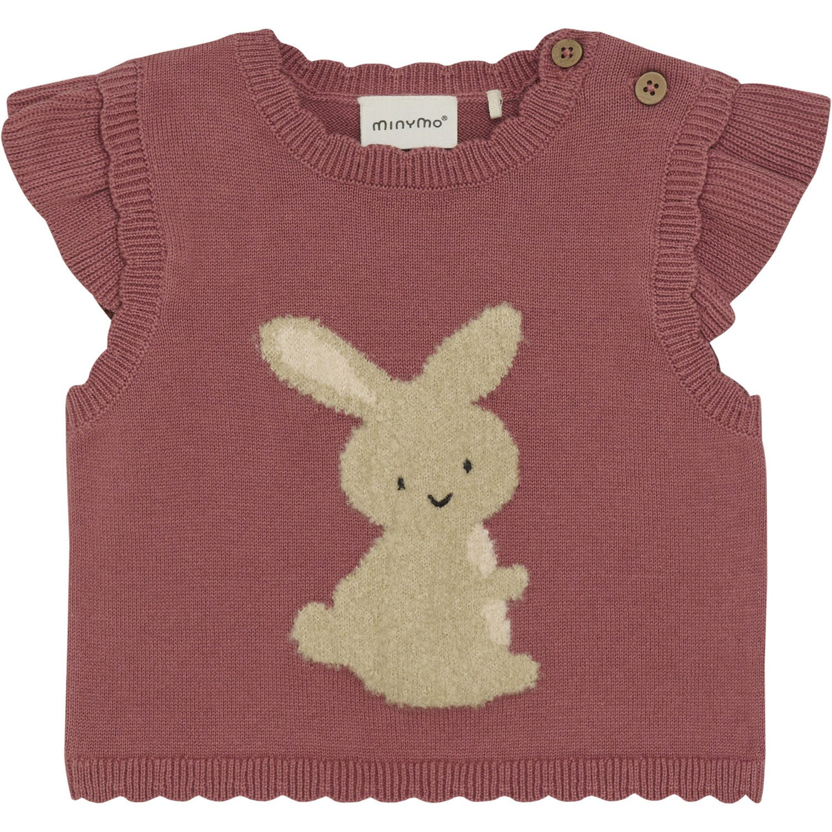 Minymo Withered Rose Vest Strik