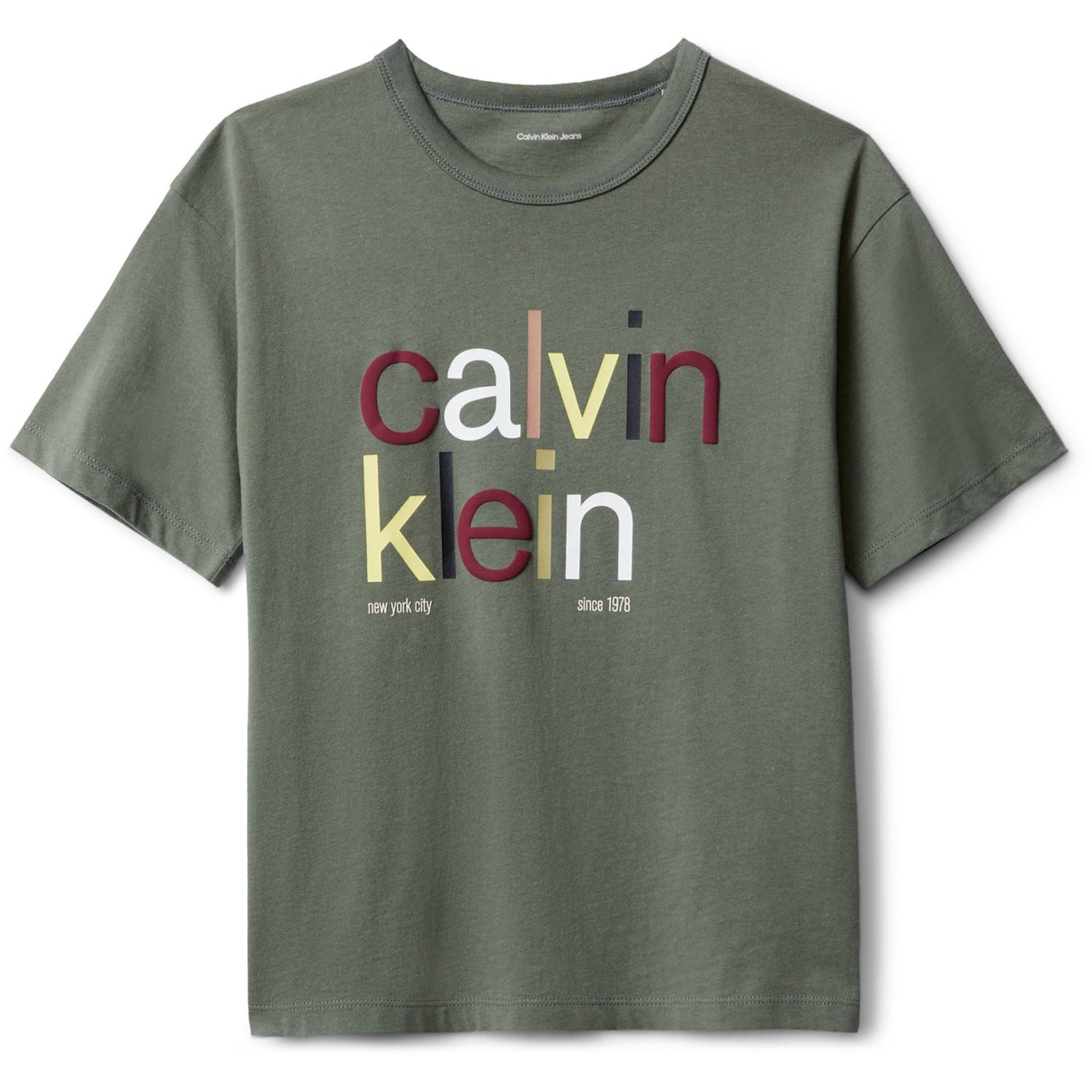 Calvin Klein Thyme Farve Logo Graphic Ss T-Shirt