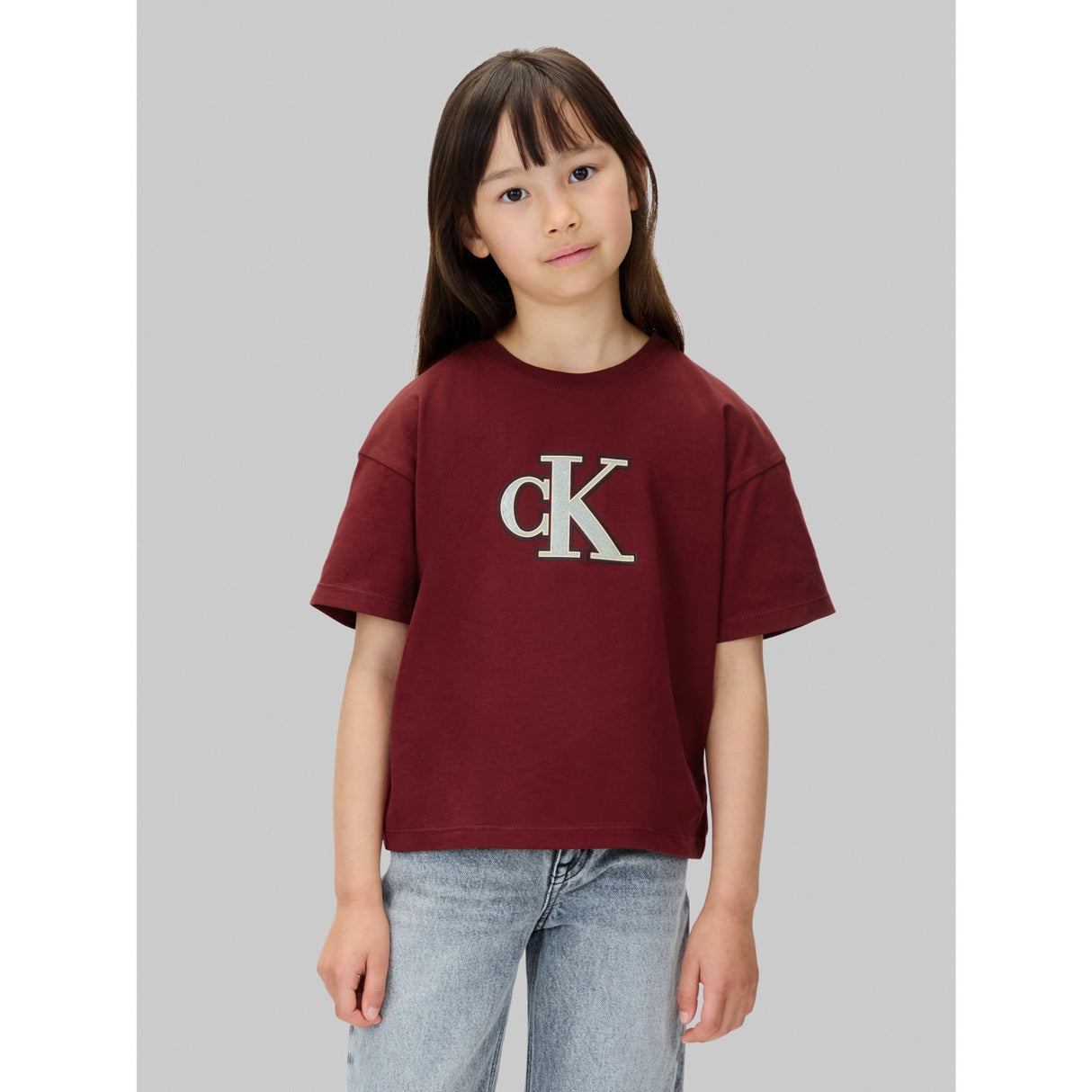 Calvin Klein Raspberry Chocolate Festive Graphic Ss T-Shirt