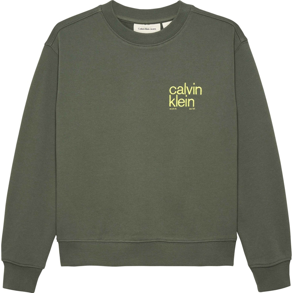 Calvin Klein Thyme Relaxed Back Print Cn Sweatshirt