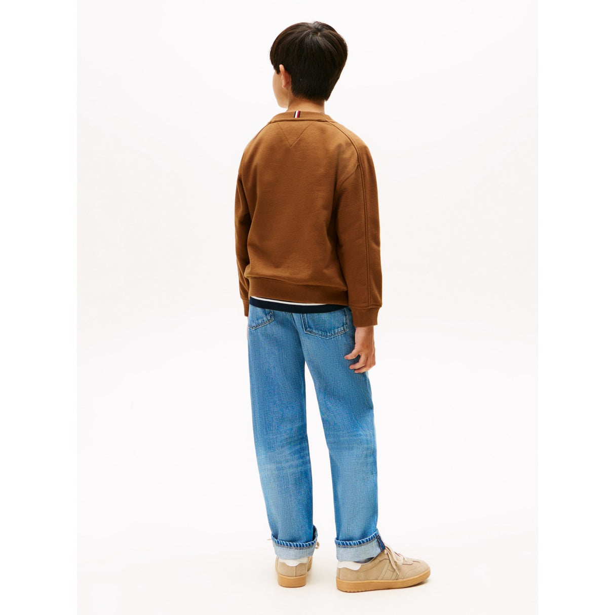 Tommy Hilfiger Pecan Nut Varsity Raised Print Sweatshirt