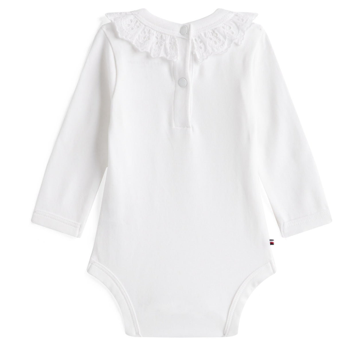 Tommy Hilfiger White Broderie Krave Body Ls