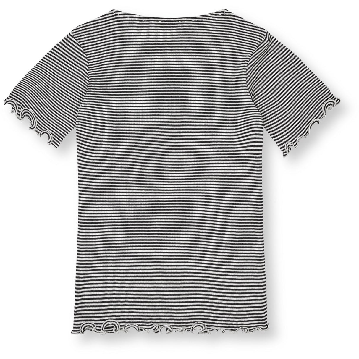 Mads Nørgaard Black/Vanilla Ice 2X2 Bomuld Stripe Tiki Tee