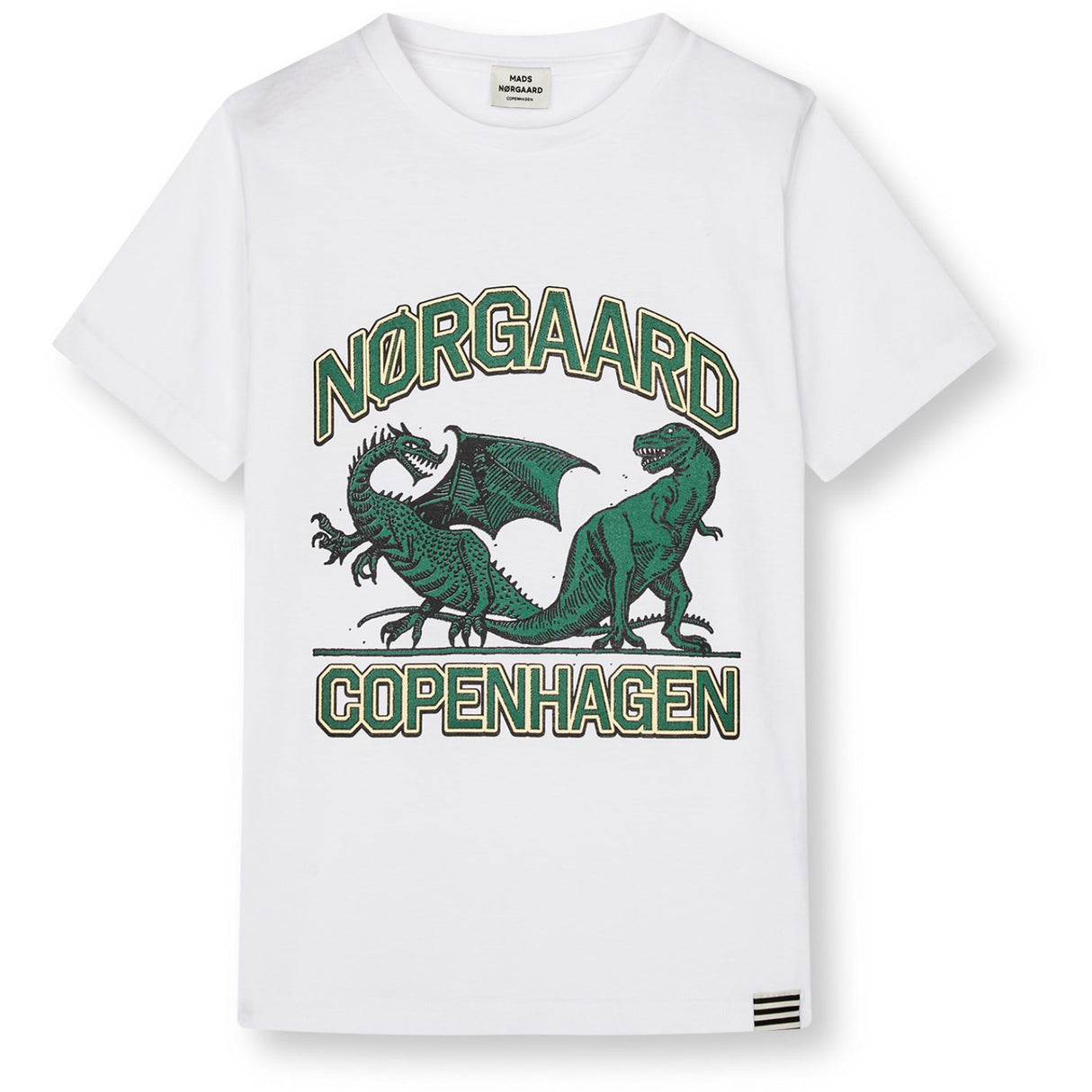 Mads Nørgaard White Printed Tee Thorlino Tee