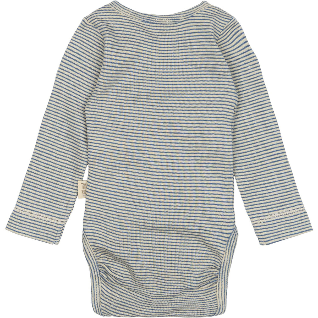 Petit Piao True Navy/Dark Off White PPDian Body L/S Fold Over Stripe NOOS
