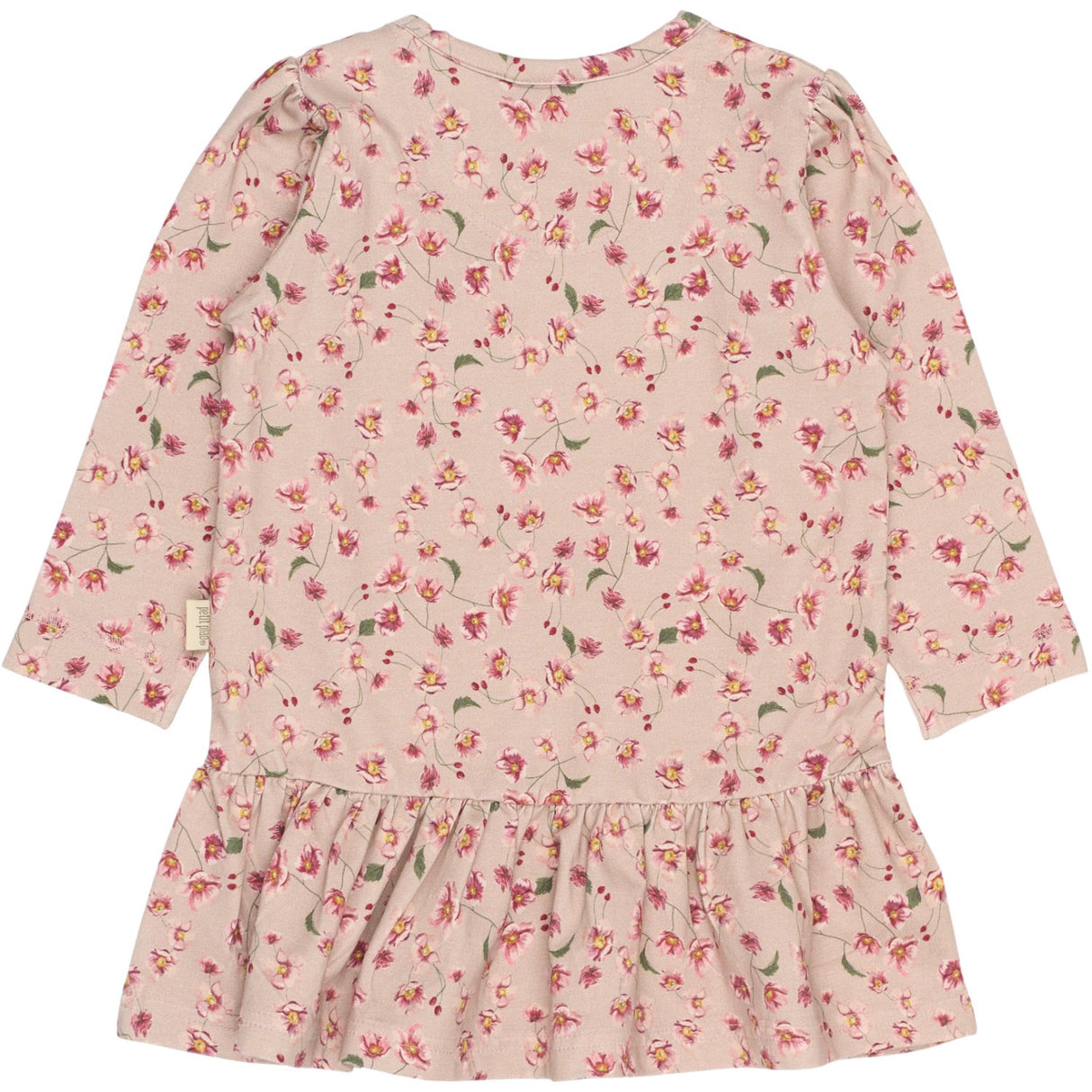 Petit Piao Autumn Anemon Kjole L/S Gather Printed