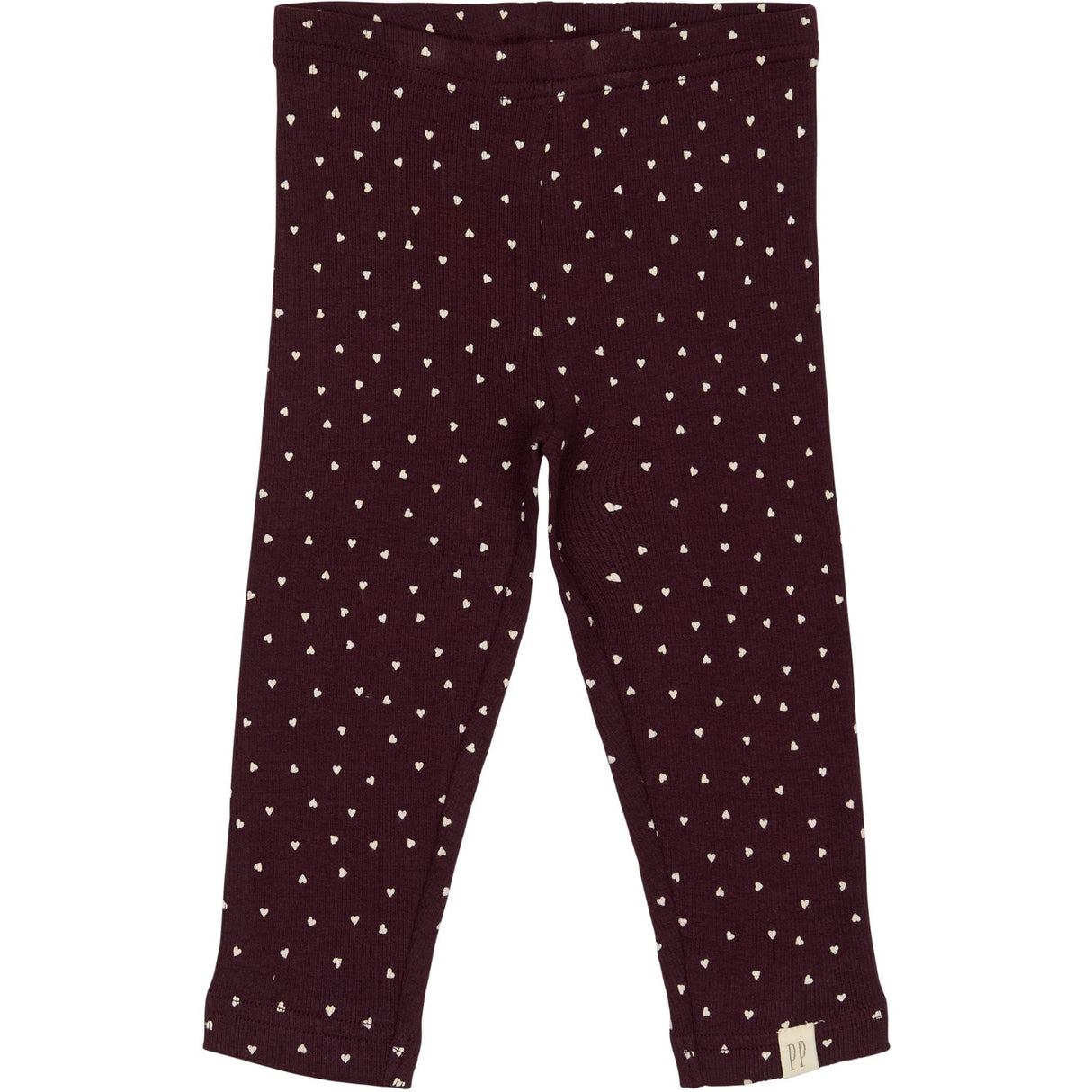 Petit Piao Dark Grape/White Legging Modal Heart