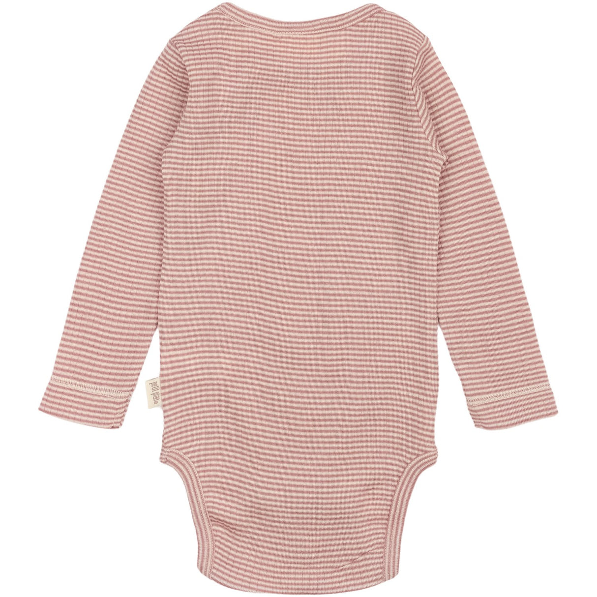 Petit Piao Nostalgic Rose/Dark Off White PPDante Body L/S Merino Uld Striped