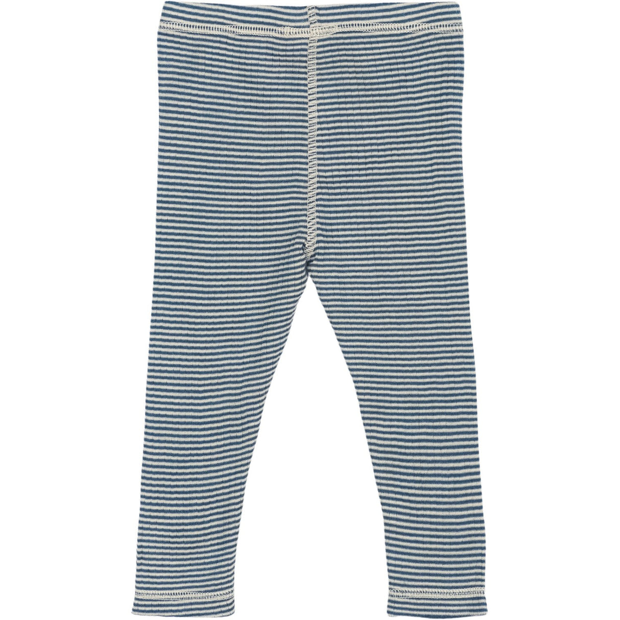 Petit Piao Ensign Blue/dark Off White PPDante Leggings Merino Uld Striped