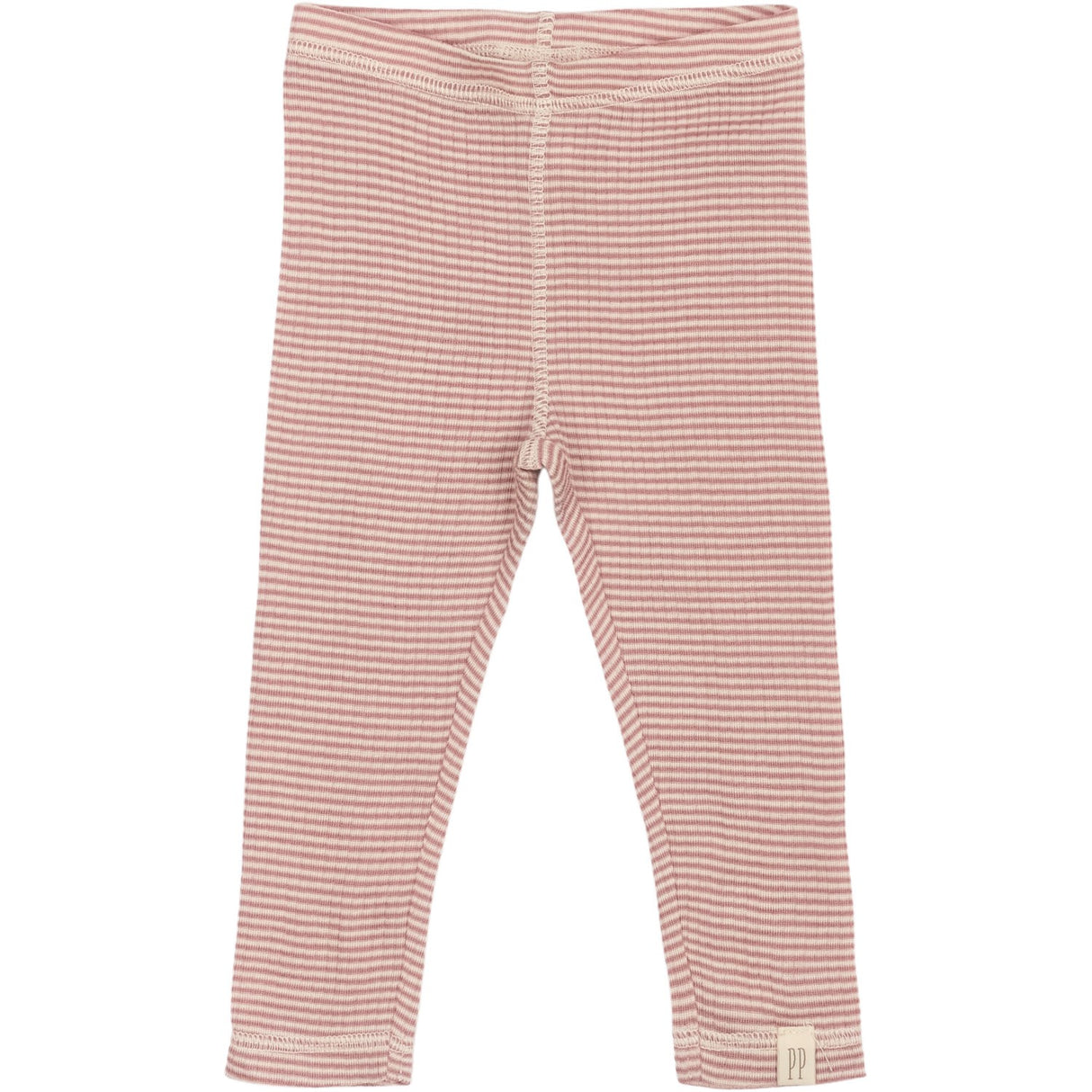 Petit Piao Nostalgic Rose/Dark Off White PPDante Leggings Merino Uld Striped