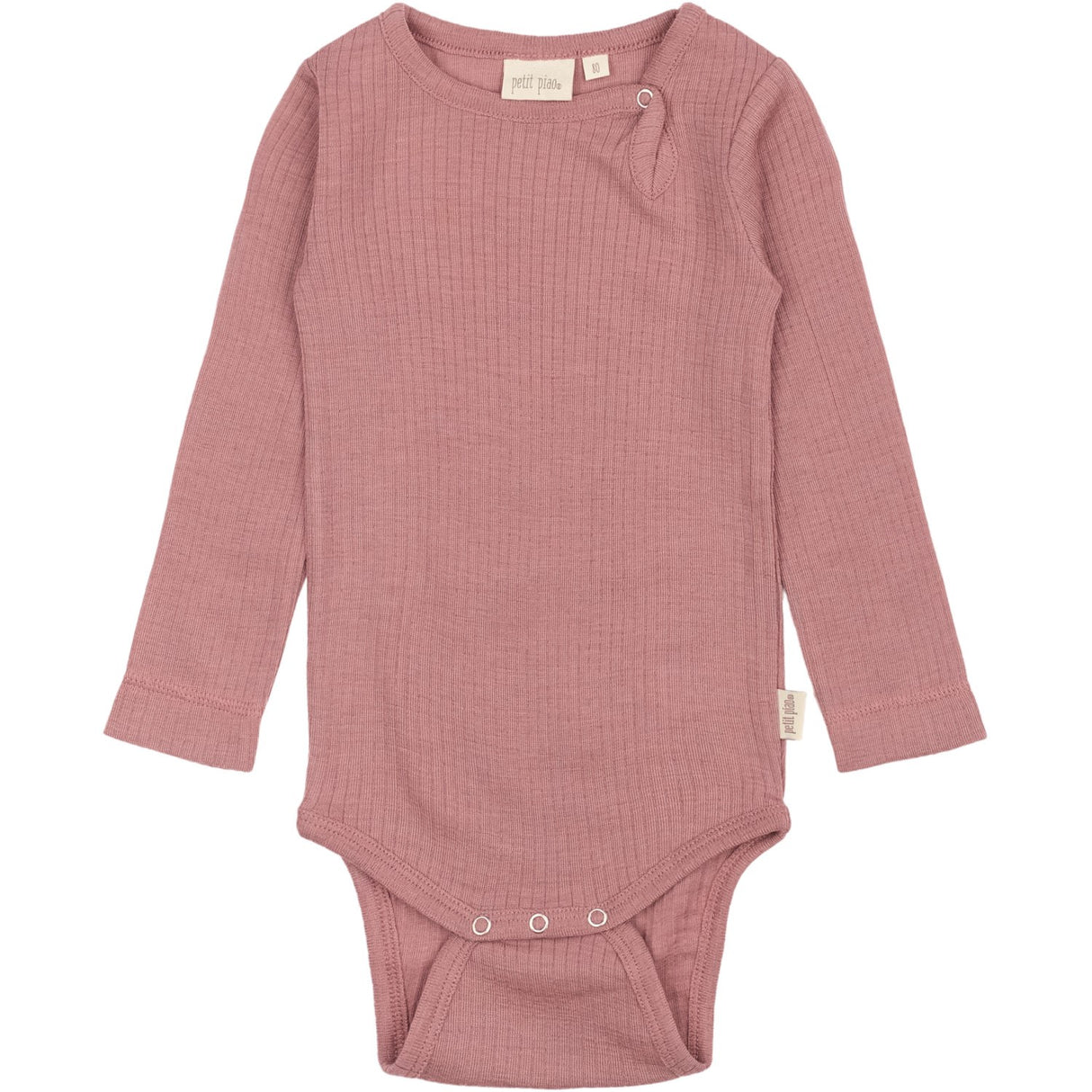 Petit Piao Nostalgic Rose PPDante Body L/S Merino Uld