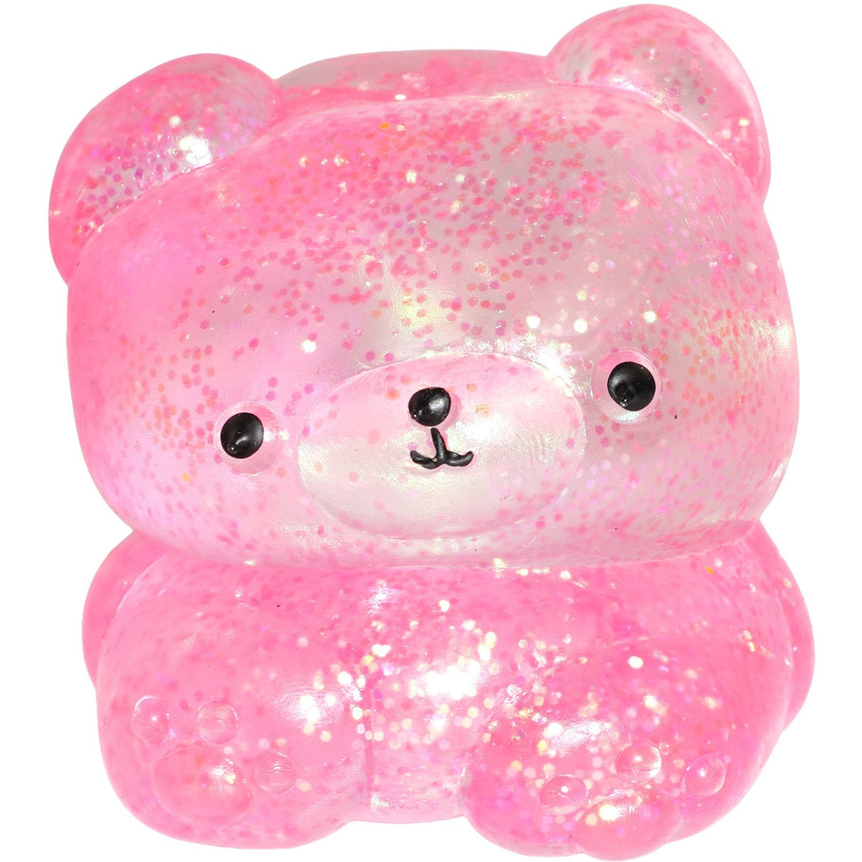 Pocket Money Squeeze Sugar Glitter Bjørn Pink