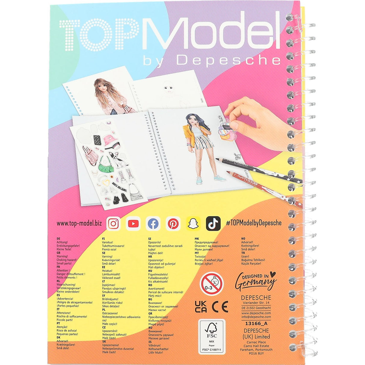 TOPModel Lomme Malebog