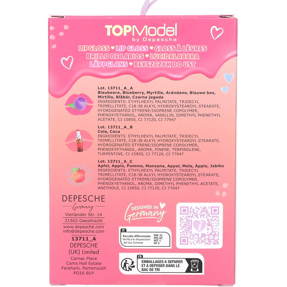 TOPModel Beauty And Me Lip Gloss Sæt